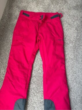 Arctix Kids Hot Pink Snow Ski Pants with Gray Accents